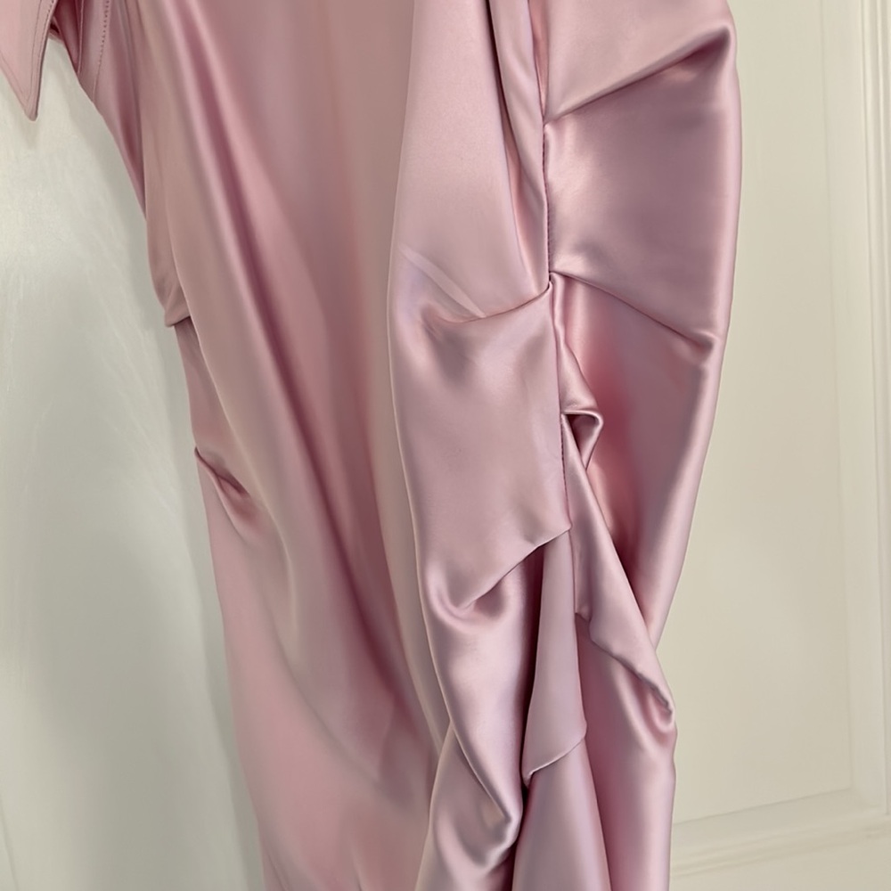Helmut Lang Pink Satin Dress - Picture 4 of 6
